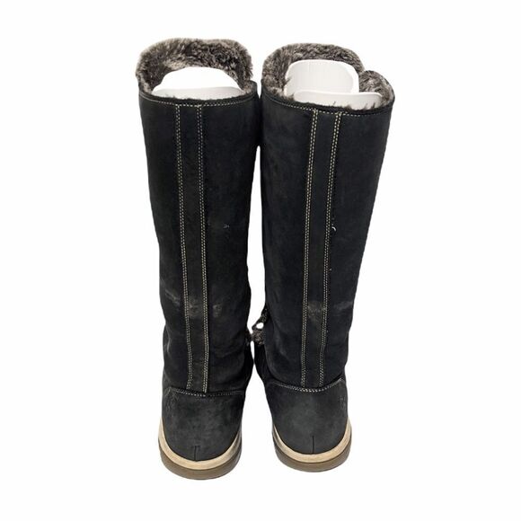 TIMBERLAND Suede Leather Faux Fur Lace-Up Boots - Picture 5 of 10